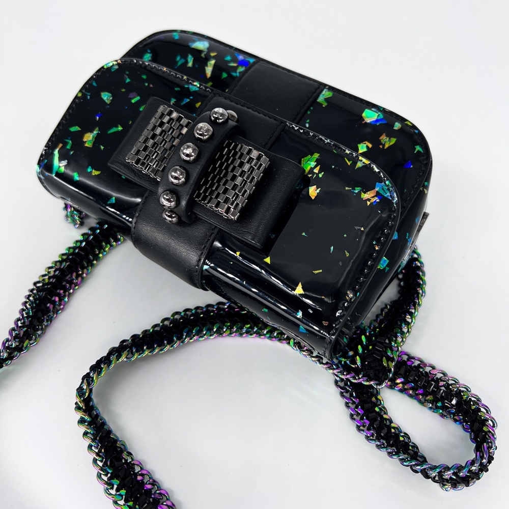 RARE Louboutin Sweet Charity Iridescent Hologram Bag - Picture 2 of 10